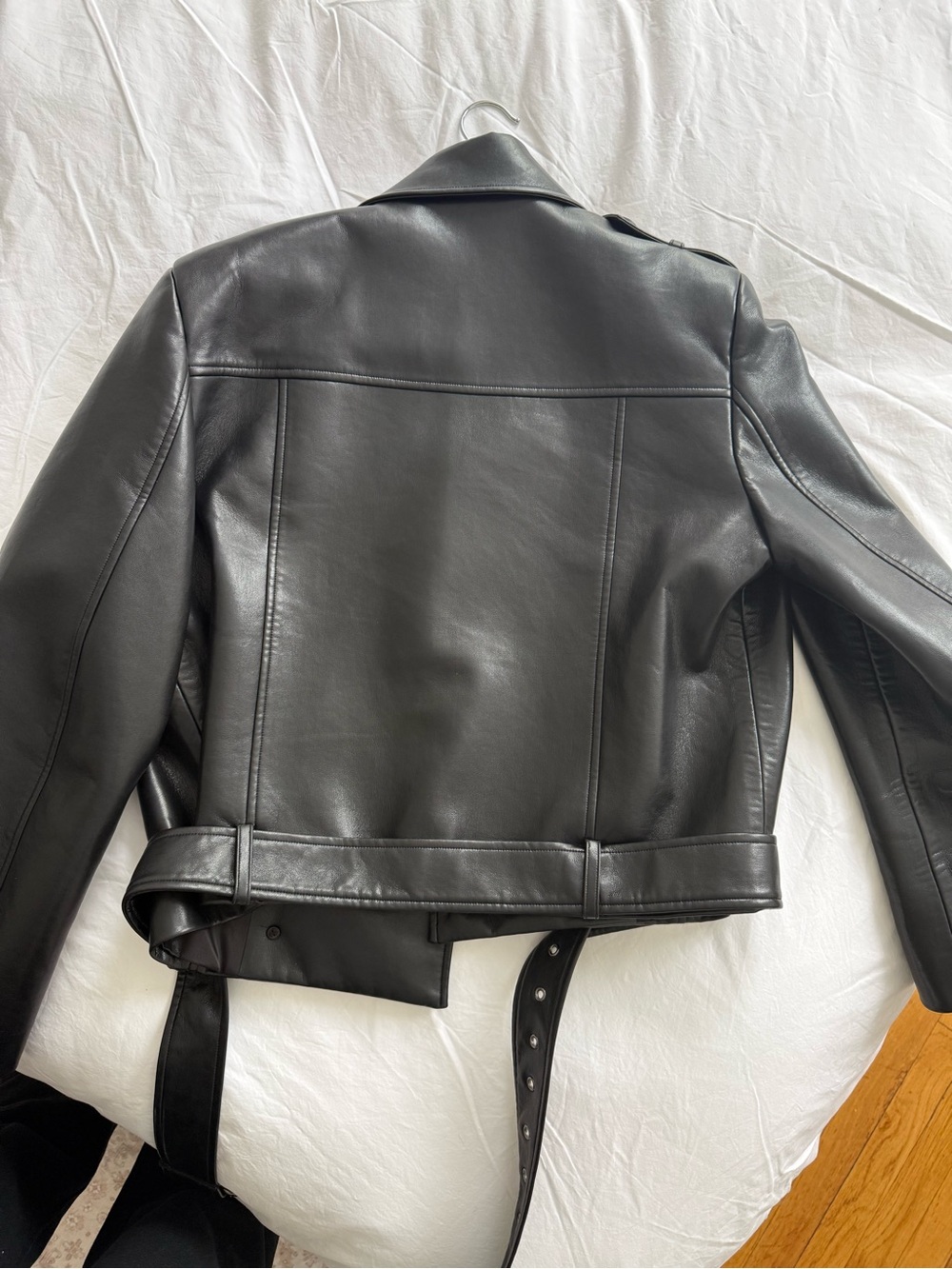 Anine Bing Black Leather Double-Breasted Jacket - Picture 10 of 10